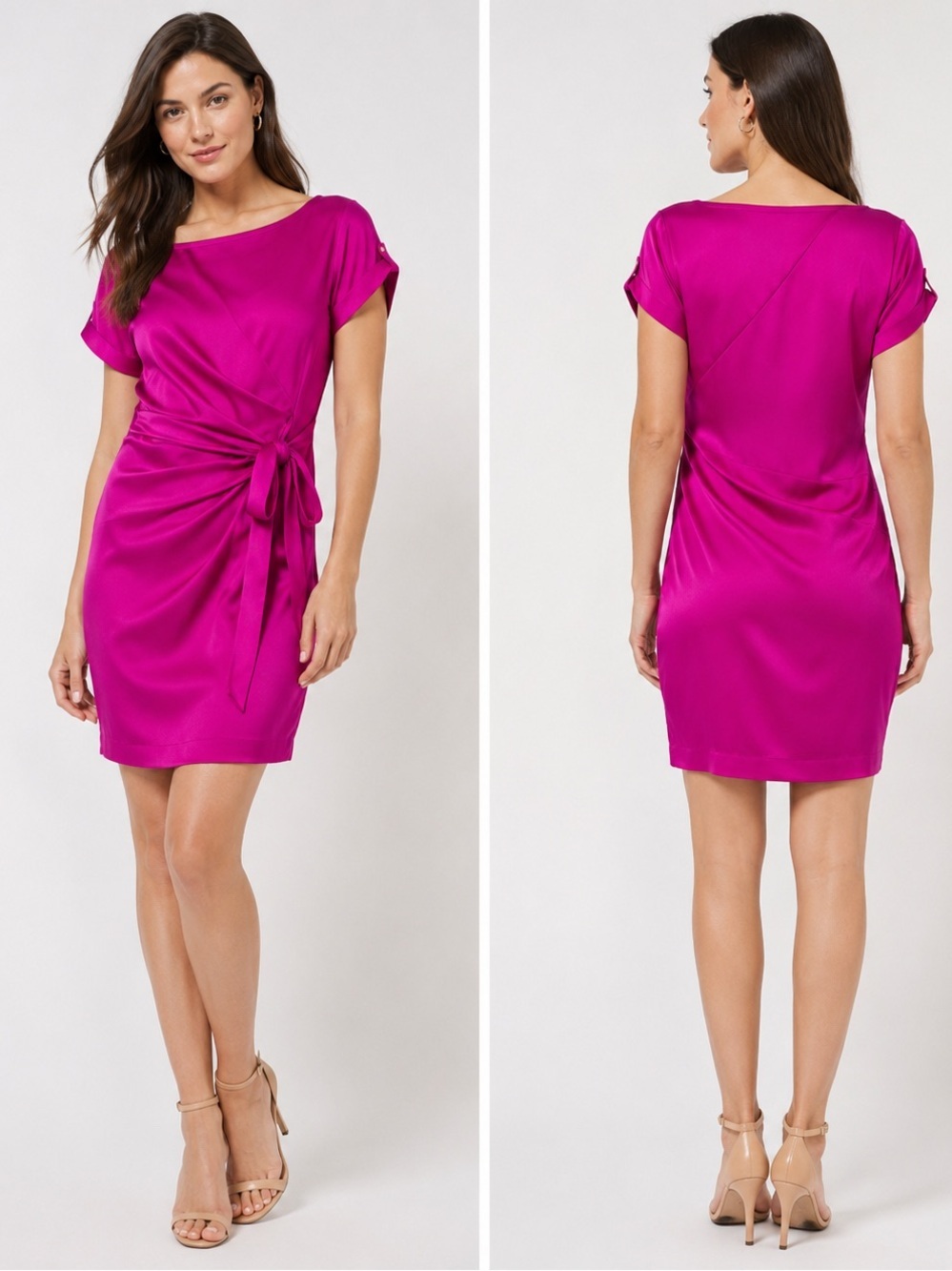 Diane Von Furstenberg Leron Silk Tie Waist Dress Size 10